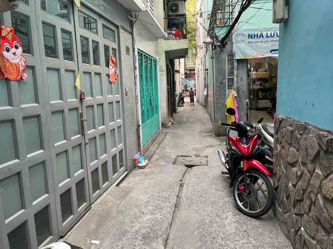 Hình ảnh thực tế đường trước nhà hẻm đường bà hạt, quận 10