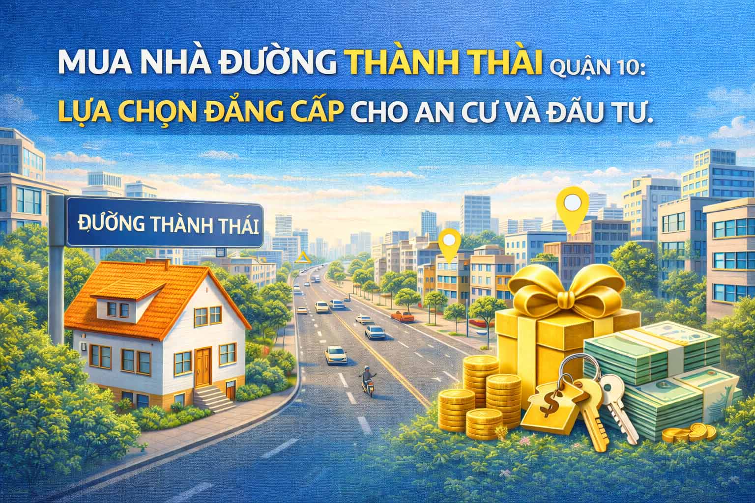 Banner mua nhà đường thành thái quận 10